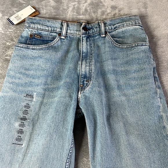 NWT Polo Ralph Lauren Laight Cropped Flare Jean Blue Size 29 - Picture 7 of 13